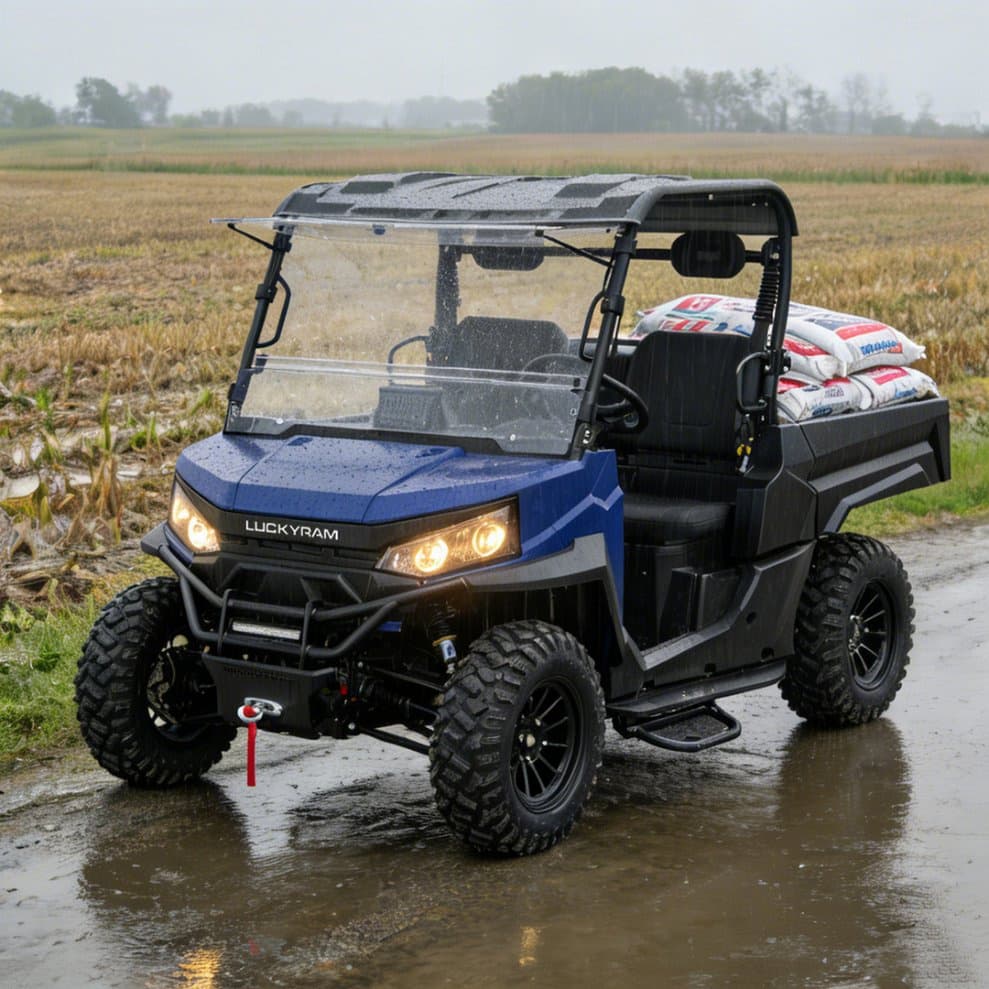 4WD Farm UTV PKE nøglefri 80-100 km rækkevidde 14 tommer off road dæk