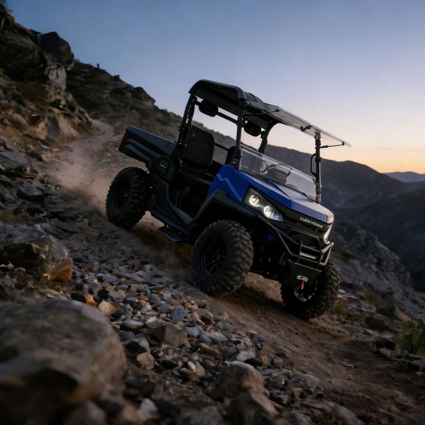 4WD UTV til jagt 20KW Peak Power 400mm vade 350kg belastning