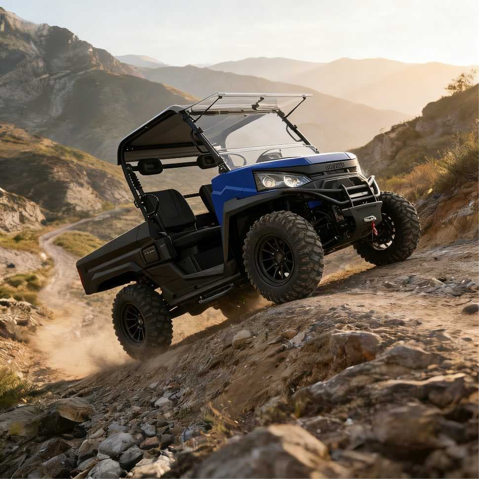 73,6V 150Ah 4WD Elektrisk UTV PKE nøglefri EPS til gårdjagt