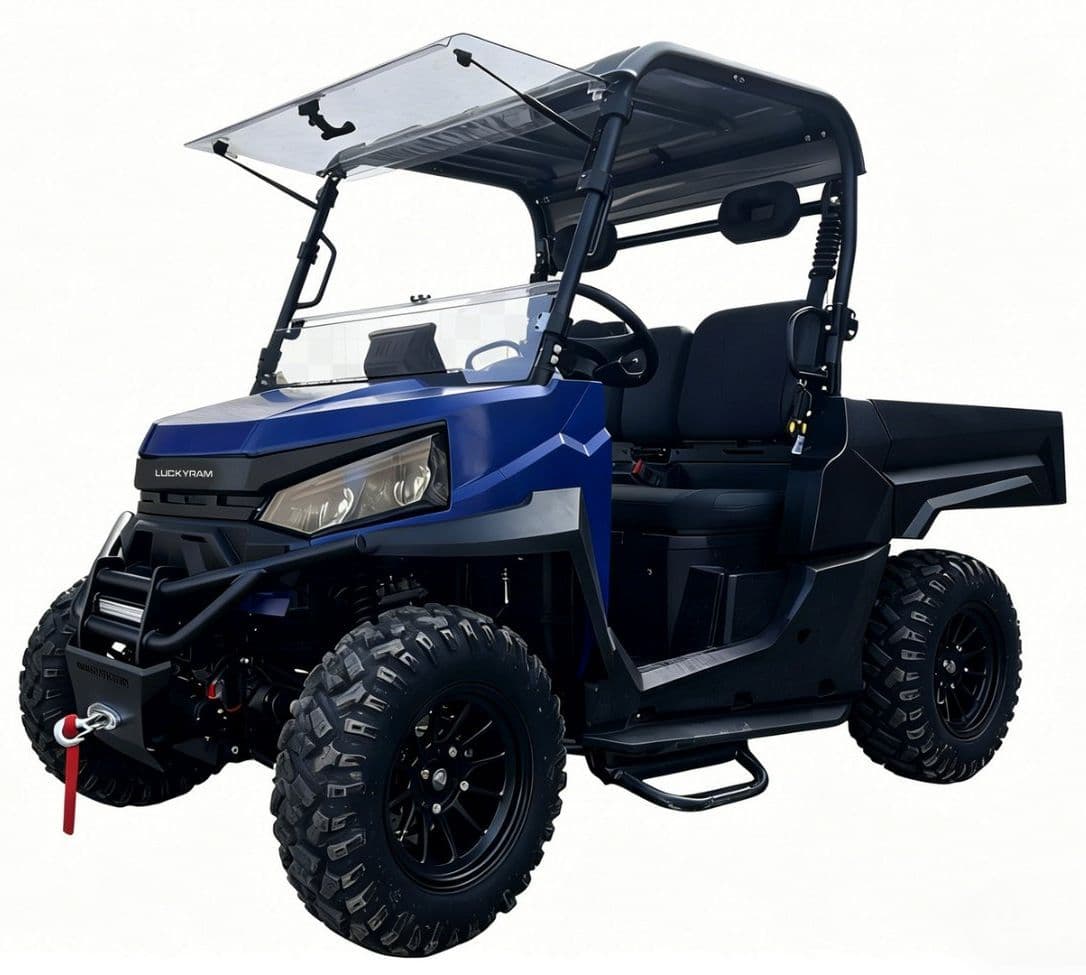 73,6V elektrisk UTV 10KW AC-motor 80-100 km rækkevidde til ejendomsvedligeholdelse