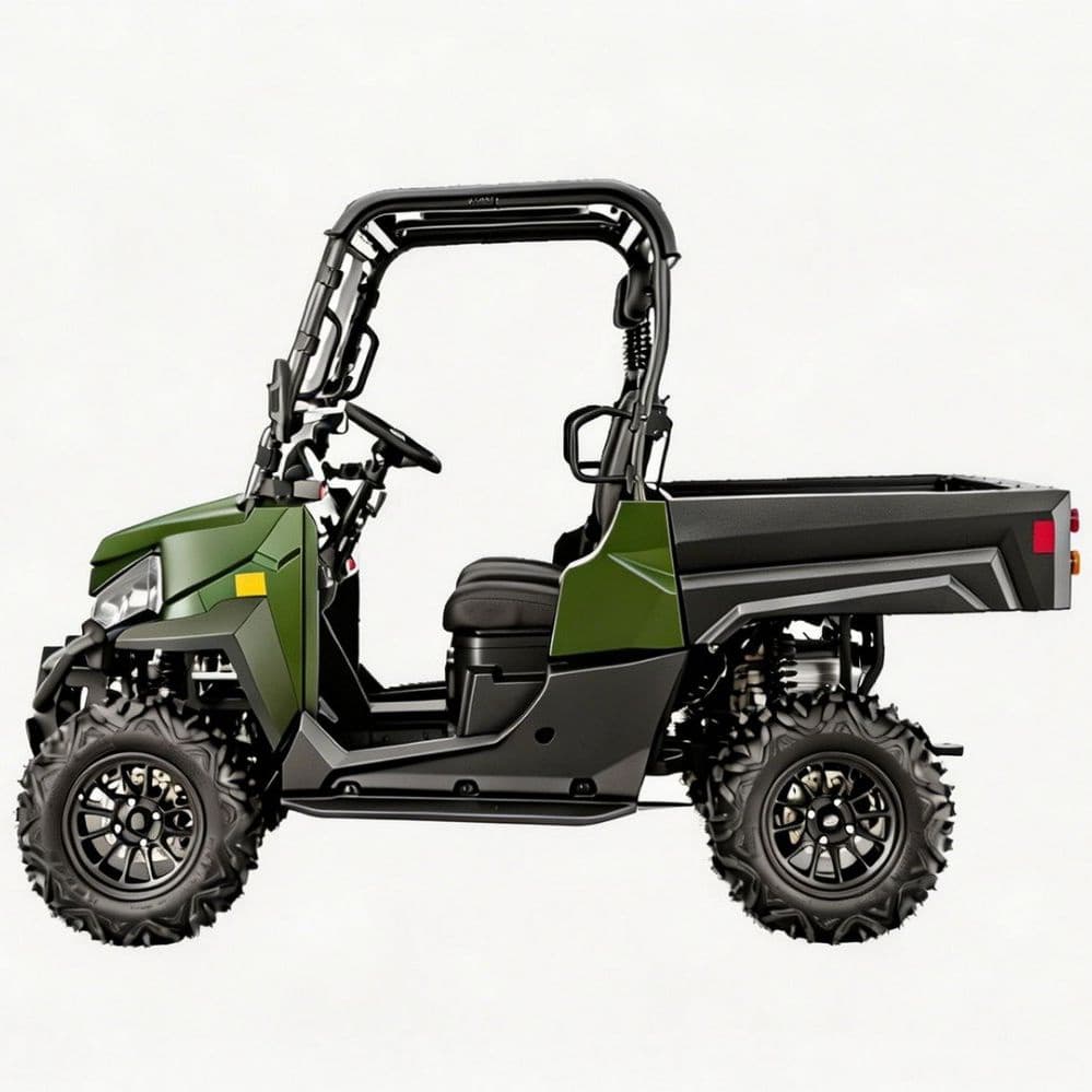 Tilpasset tilbehør 73,6V Elektrisk UTV PKE nøglefri 1000 kg bugsering 80-100 km rækkevidde 4WD