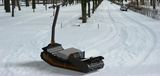 Kraftfuld Snetransport Snowfox Tracked Farmers elektrisk snescooter