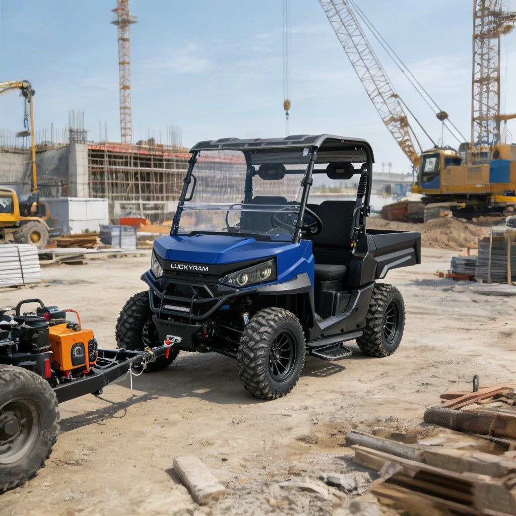 Ranch Work UTV 4WD 10KW AC-motor 670kg Lastning 1000kg Bugsering